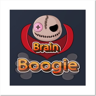 Brain boogie Zombie Halloween funny sarcasm for mens and womens cool vimpres Posters and Art